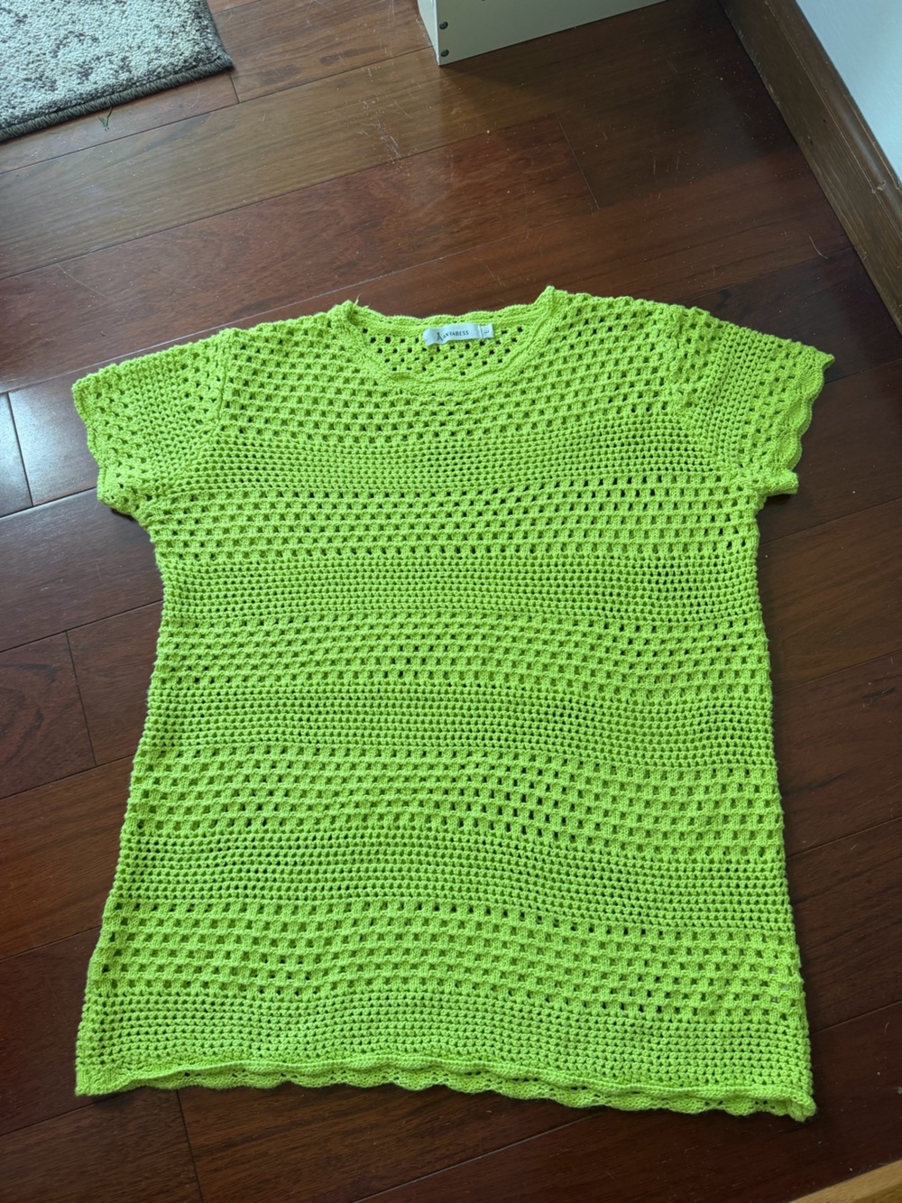 Bright Lime Crochet swim cover